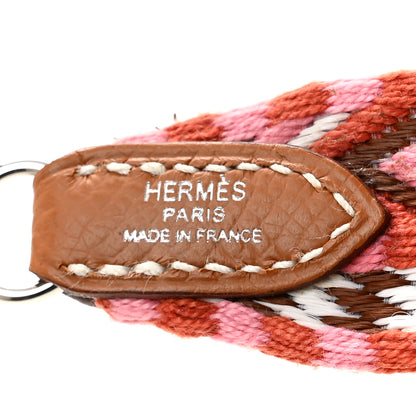 Hermes Toile Swift 25mm Sangle Allegro Shoulder Strap Rose Confetti White Gold 4 of 5