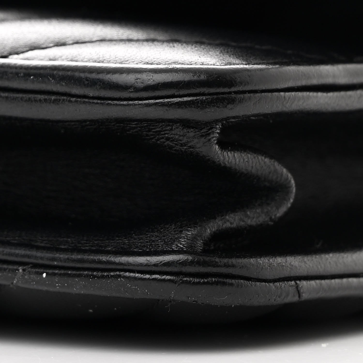 Chanel Lambskin Chevron Quilted Trendy CC Wallet On Chain WOC Black 11 of 12