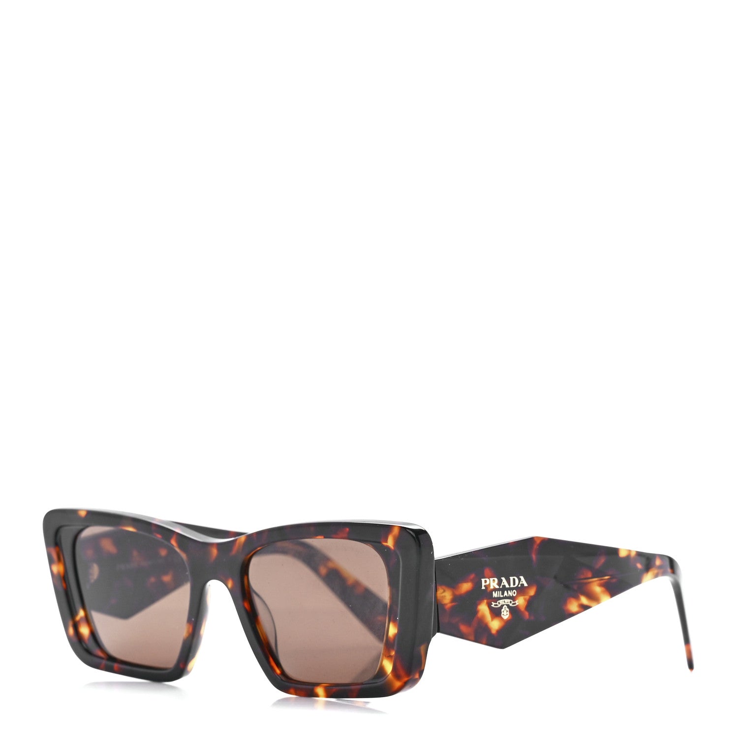 Prada Acetate Symbole Sunglasses SPR 08Y Havana 1 of 7