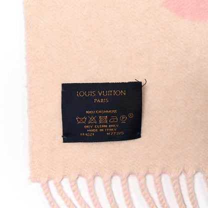 Louis Vuitton Cashmere Monogram Gradient Reykjavik Scarf Light Pink 4 of 4