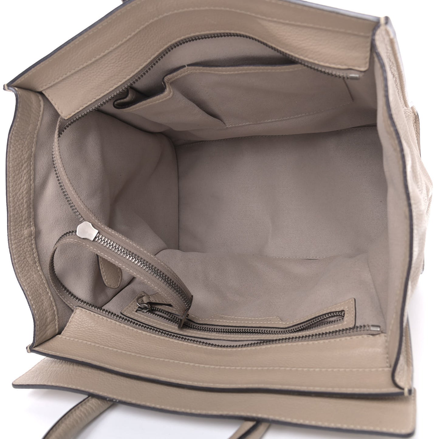 Drummed Calfskin Mini Luggage Dune