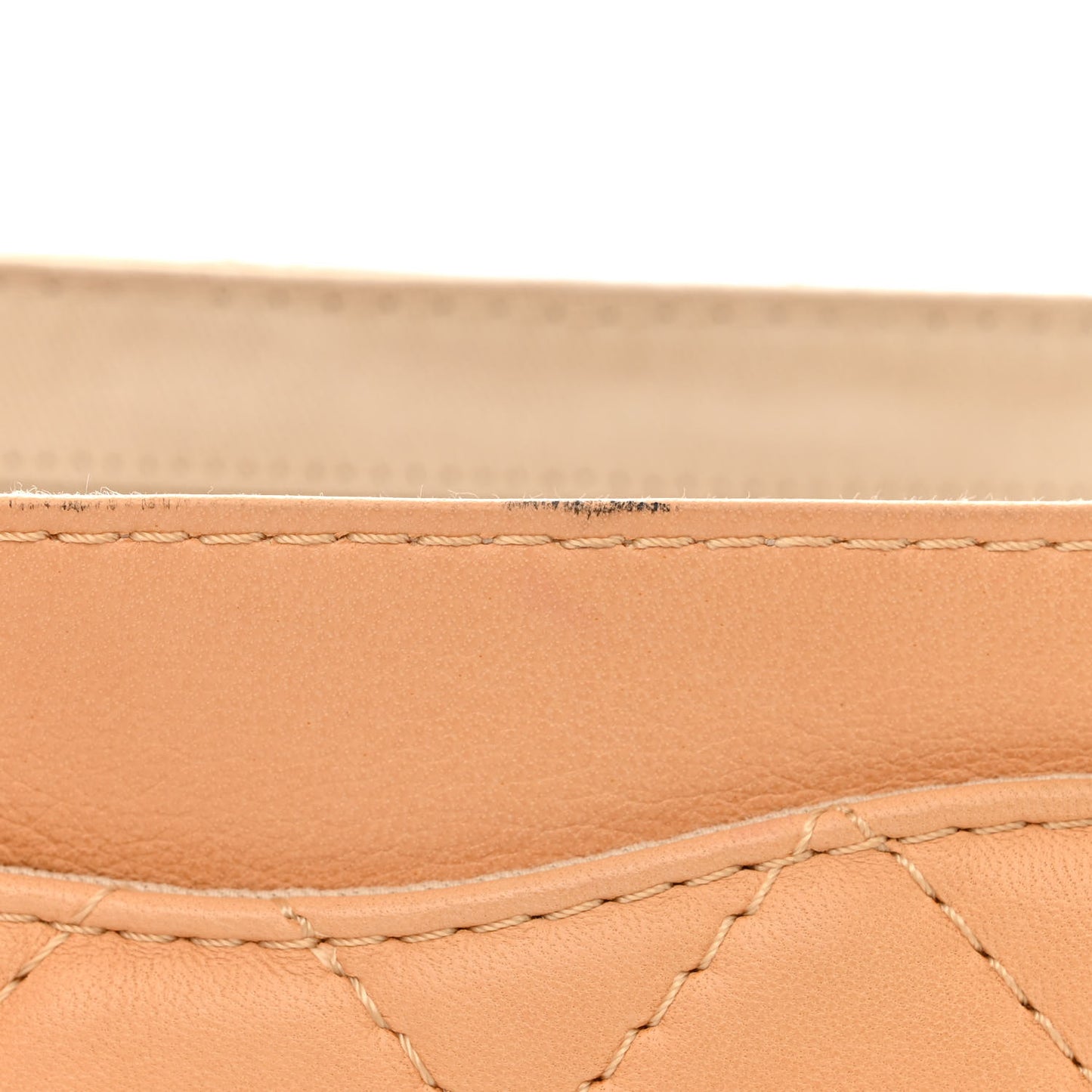 Lambskin Quilted Jumbo Icons Secret Label Flap Beige