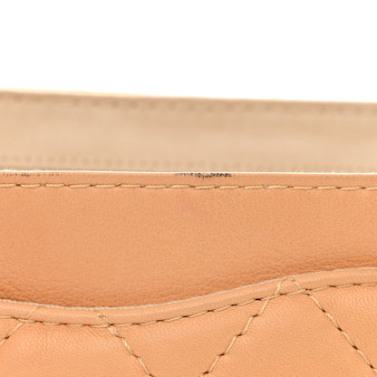 Chanel Lambskin Quilted Jumbo Icons Secret Label Flap Beige 11 of 14