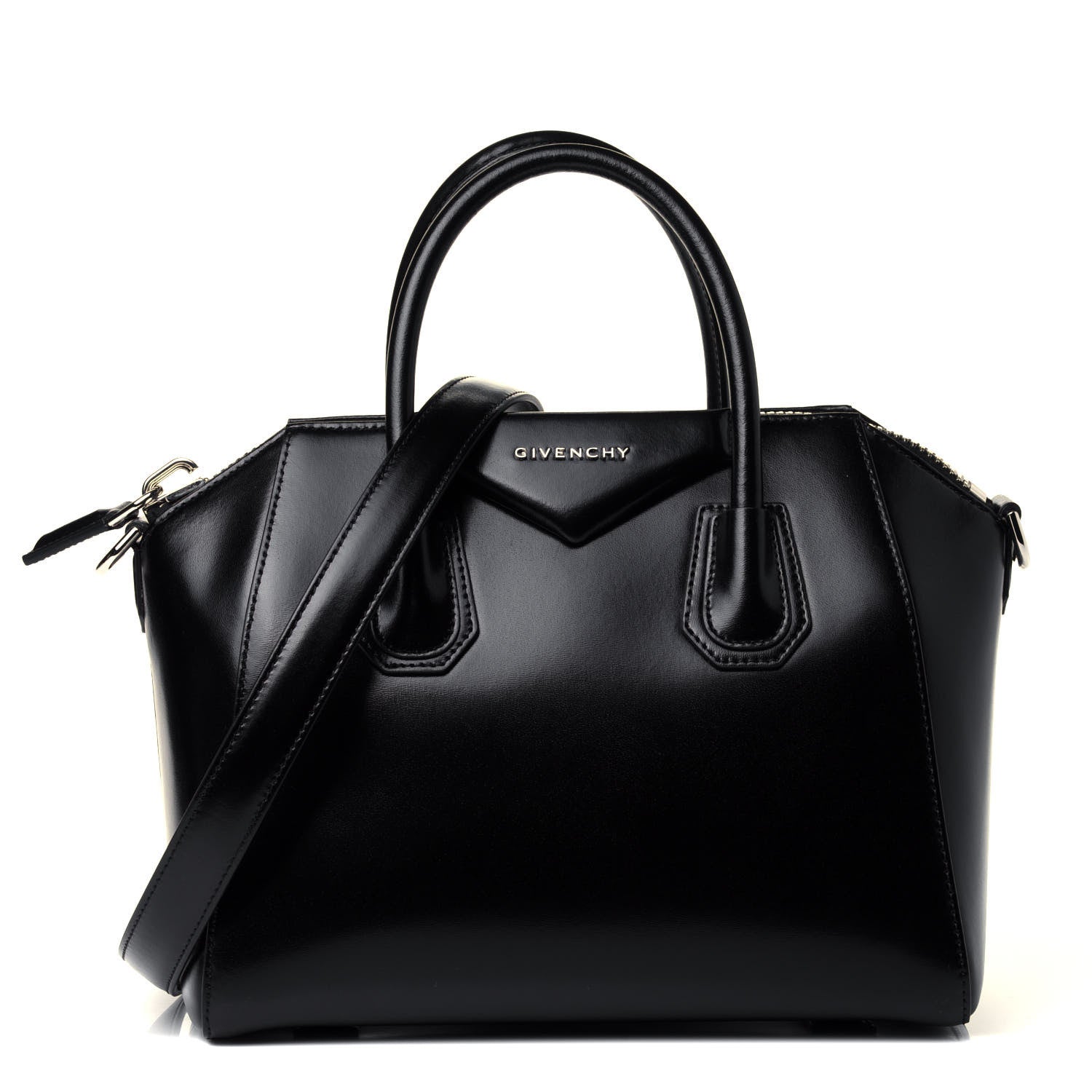 Givenchy Shiny Lord Calfskin Small Antigona Black 1 of 4