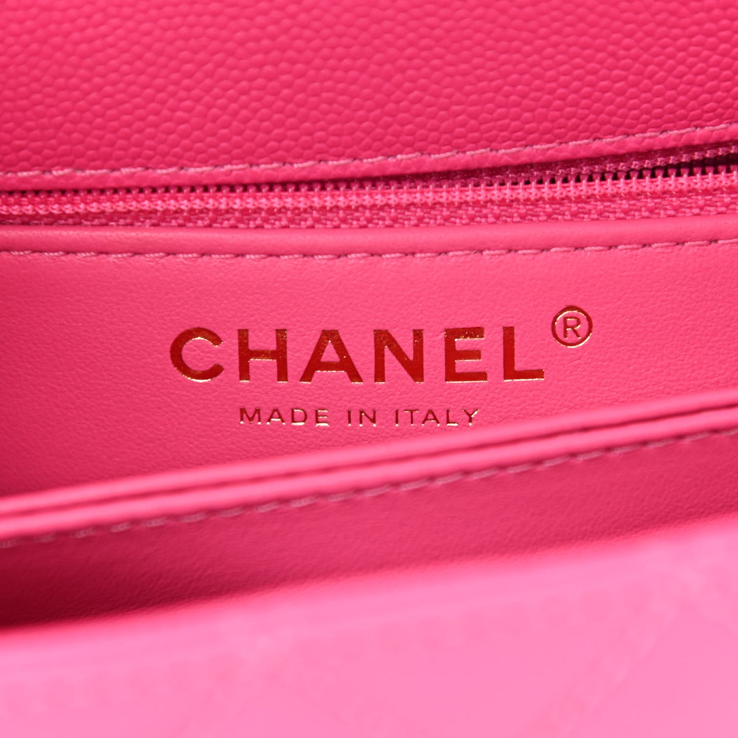 Caviar Quilted Mini Coco Handle Flap Rose