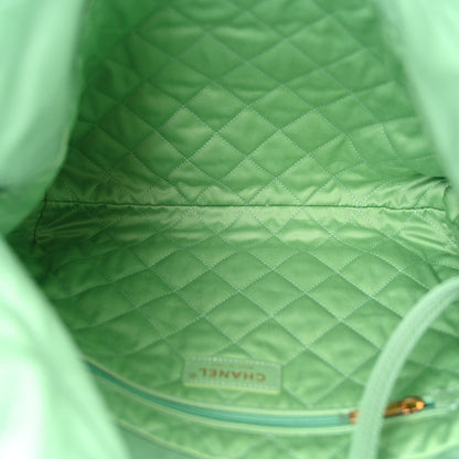 Chanel Shiny Calfskin Quilted Small Chanel 22 Light Green 6 of 11