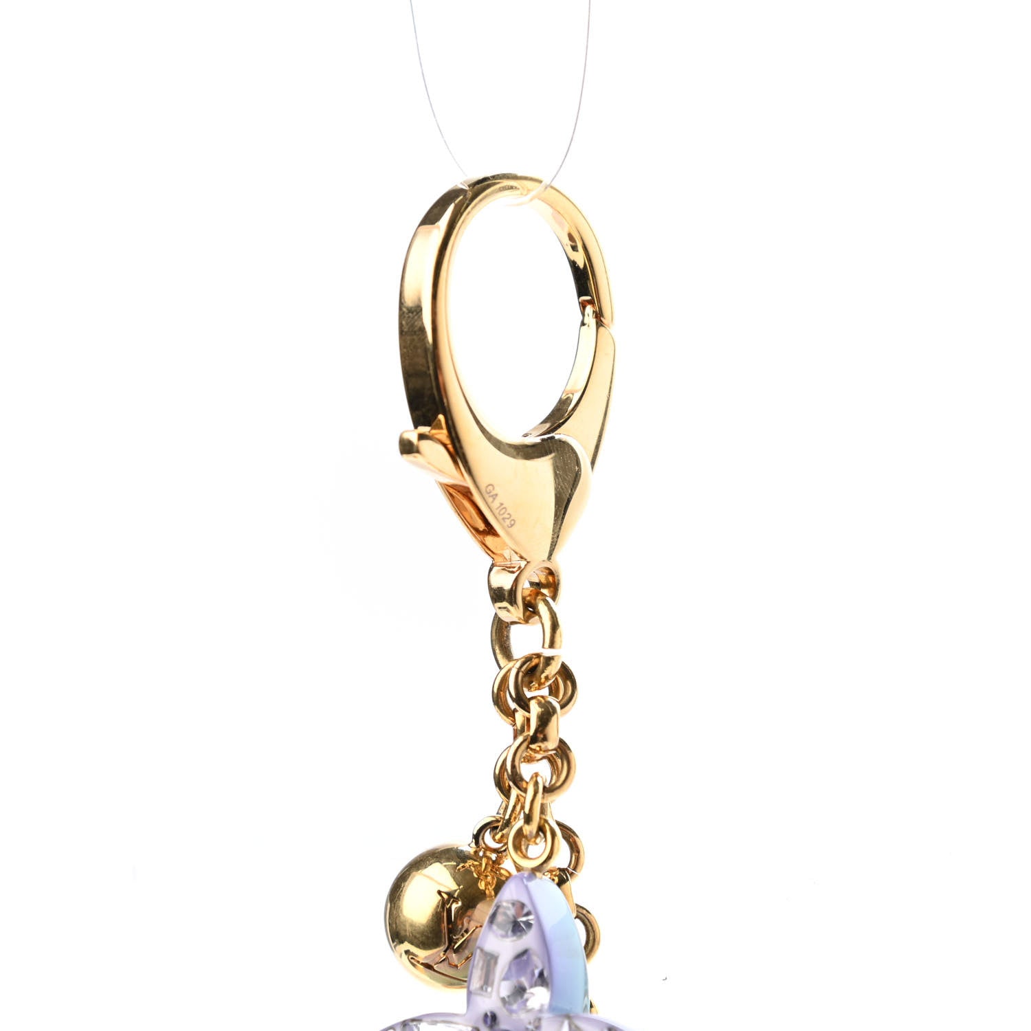 Louis Vuitton Resin Strass Glam Flower Bag Charm 3 of 4