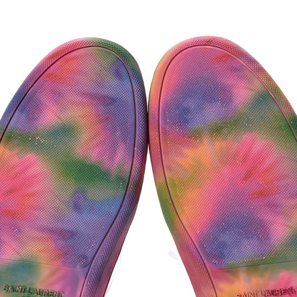 Saint Laurent Calfskin Mens Signature Court Classic SL/10H High Top Sneakers 41 Off White Multicolor Tie-Dye 7 of 26