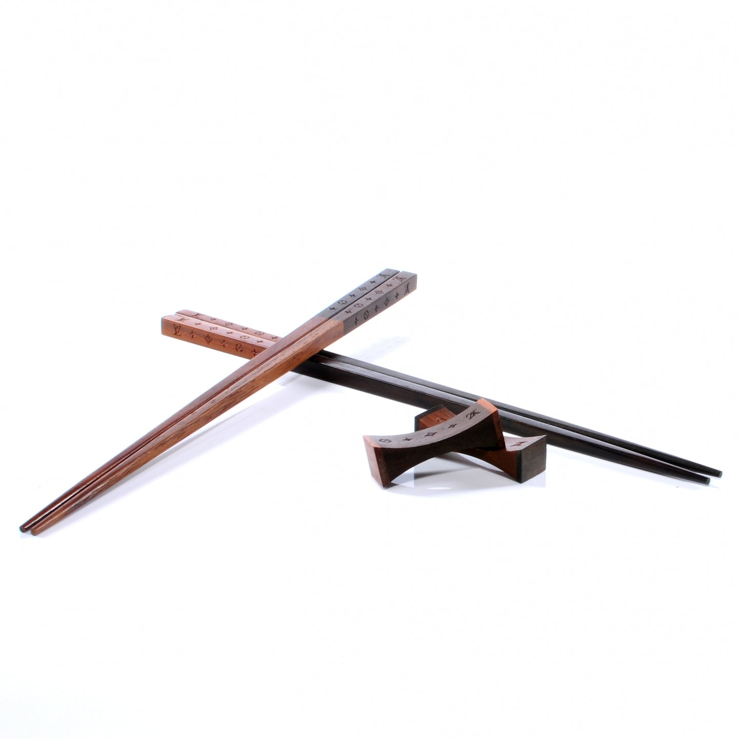 Rosewood Monogram Chopsticks VIP w Case
