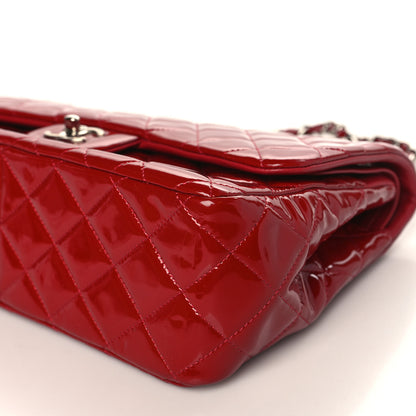 Chanel Patent Quilted Jumbo Double Flap Red 9 of 10