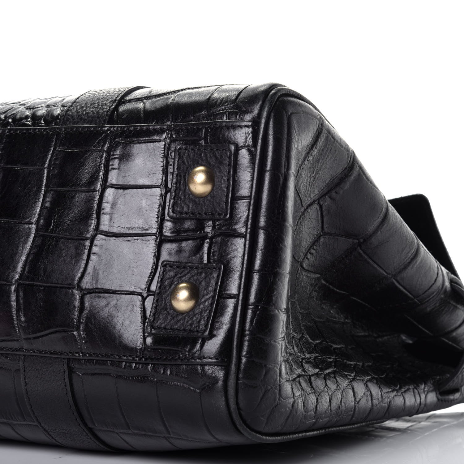 Mulberry Calfskin Crocodile Embossed Bayswater Black 8 of 8