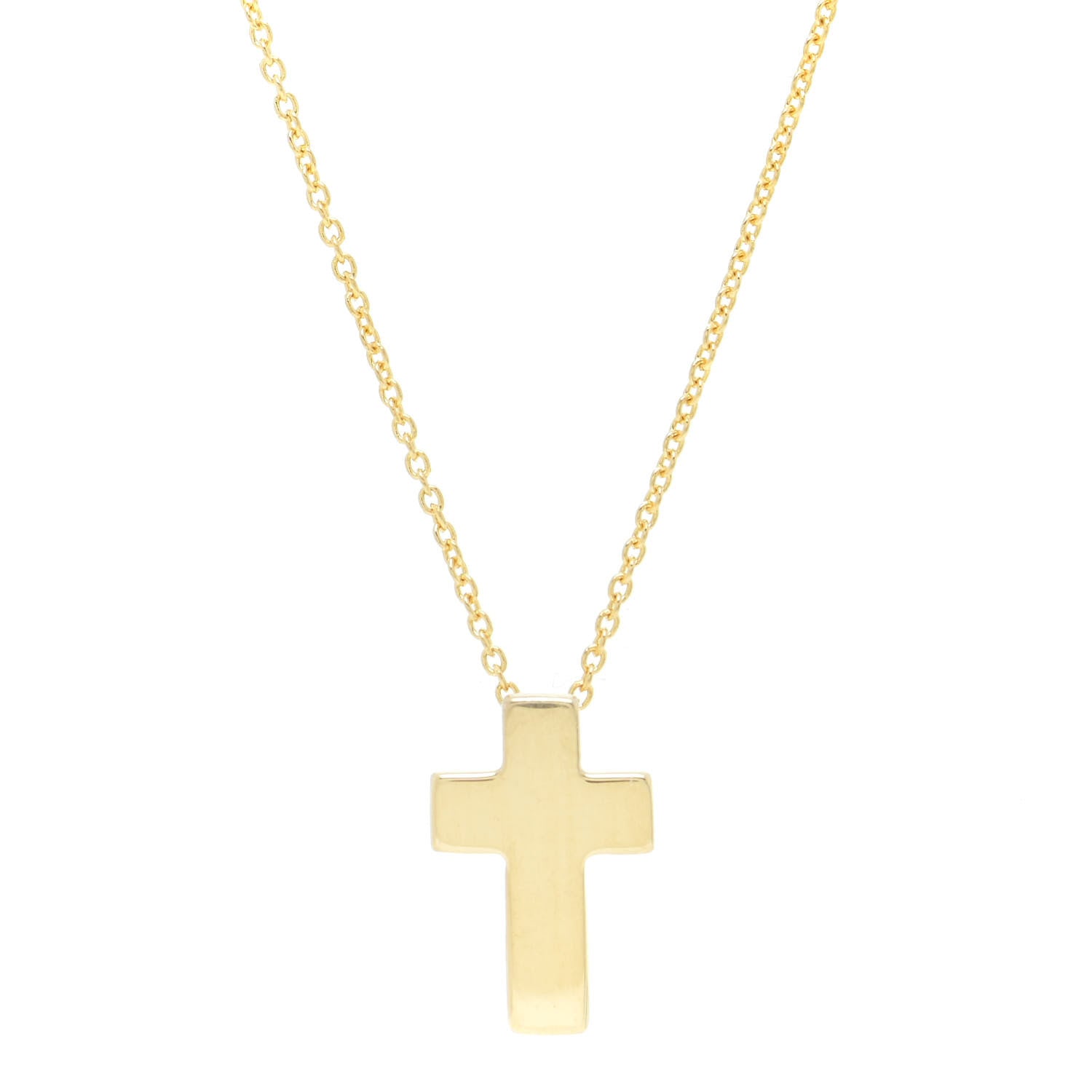 Roberto Coin 18K Yellow Gold Cross Pendant Necklace 1 of 6
