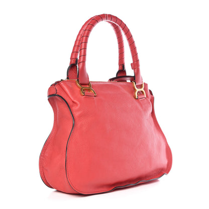 Chloe Calfskin Medium Marcie Satchel Red 3 of 6