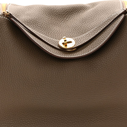 Hermes Taurillon Clemence Lindy 30 Etoupe 7 of 9