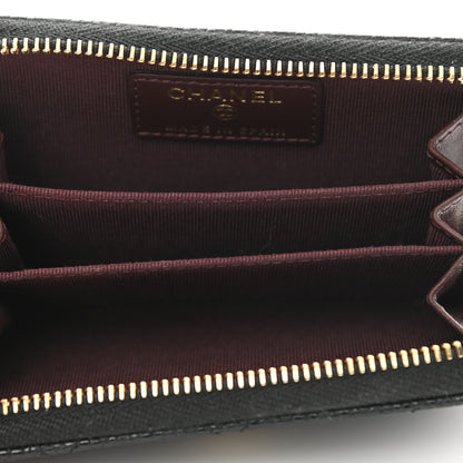 Chanel Caviar Quilted Zip Coin Purse Black 5 of 9
