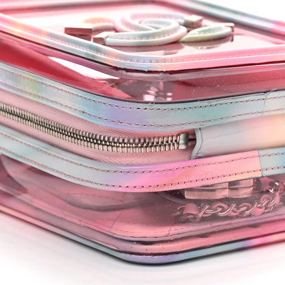 Chanel PVC Patent Calfskin Patent Lambskin Vertical Vanity Case Pink 8 of 11