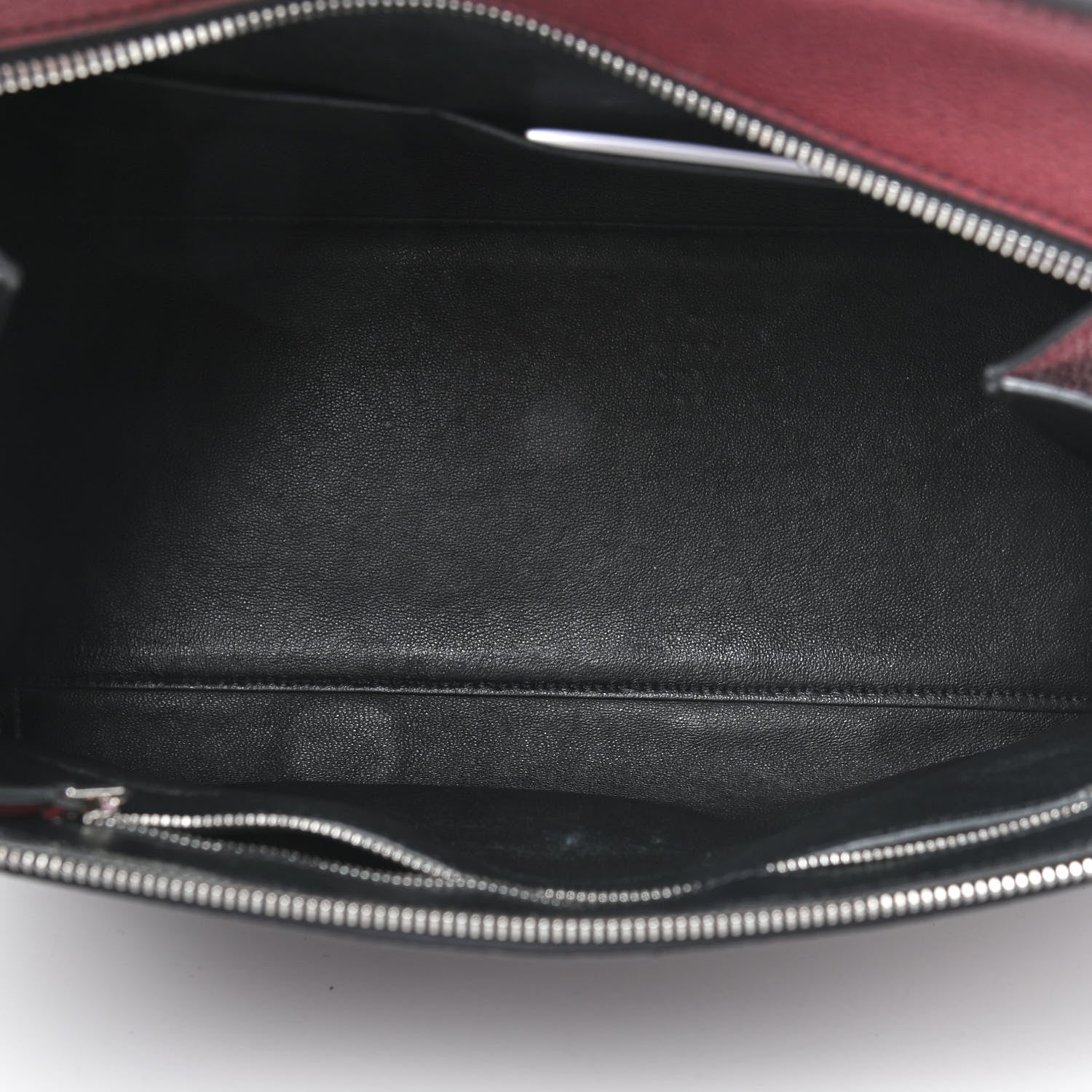 Celine Drummed Calfskin Medium Edge Shoulder Bag Wine 9 of 14