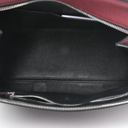 Celine Drummed Calfskin Medium Edge Shoulder Bag Wine 9 of 14