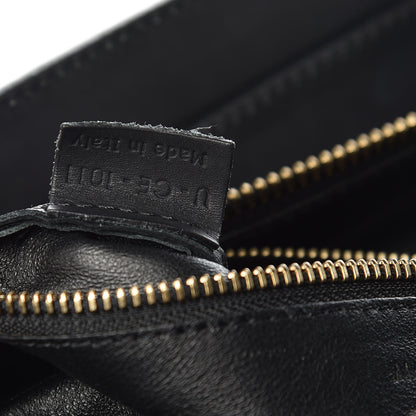 Celine Canvas Smooth Calfskin Leopard Print Mini Luggage Black 7 of 13