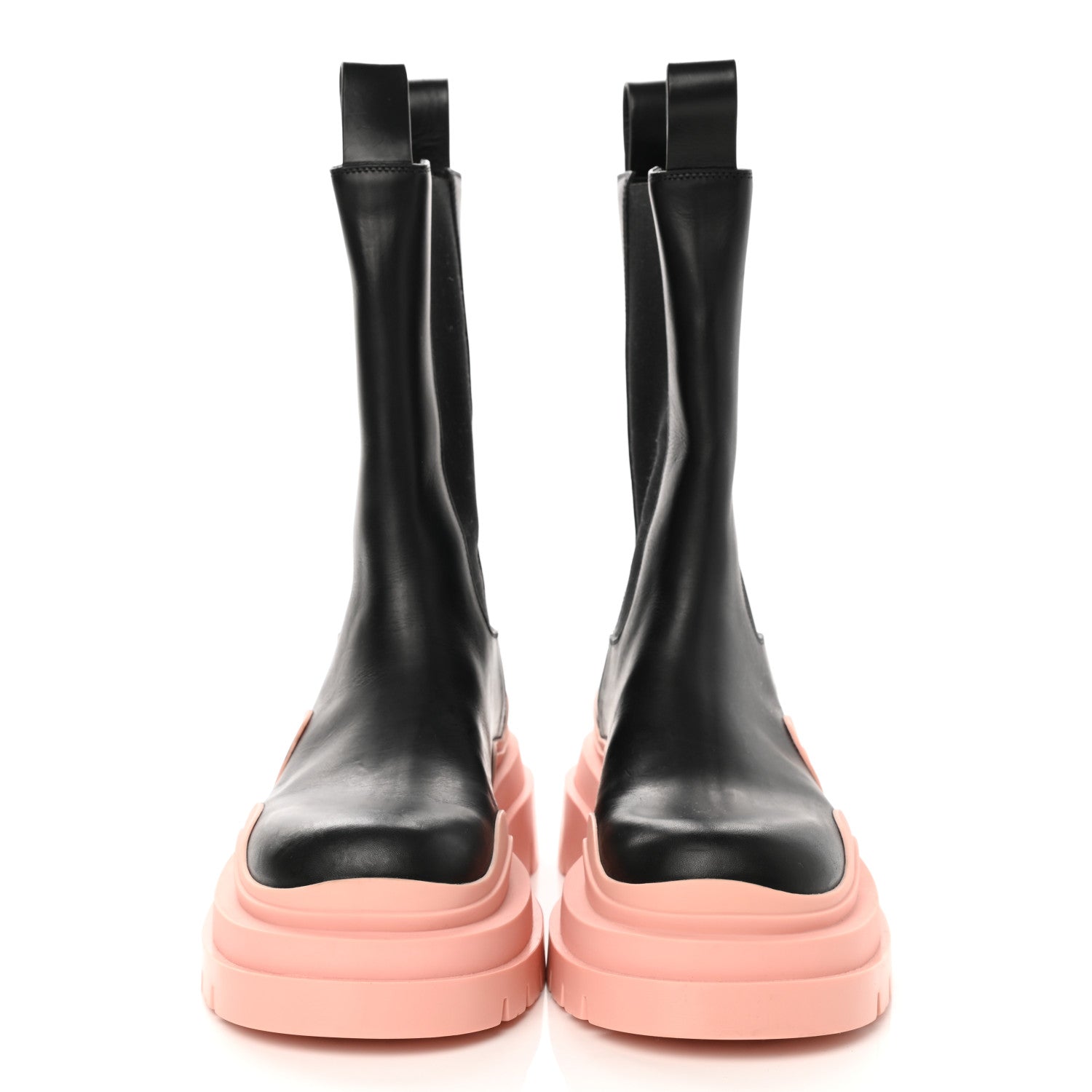 Bottega Veneta Calfskin The Tire Chelsea Boots 40 Black Peachy 2 of 11