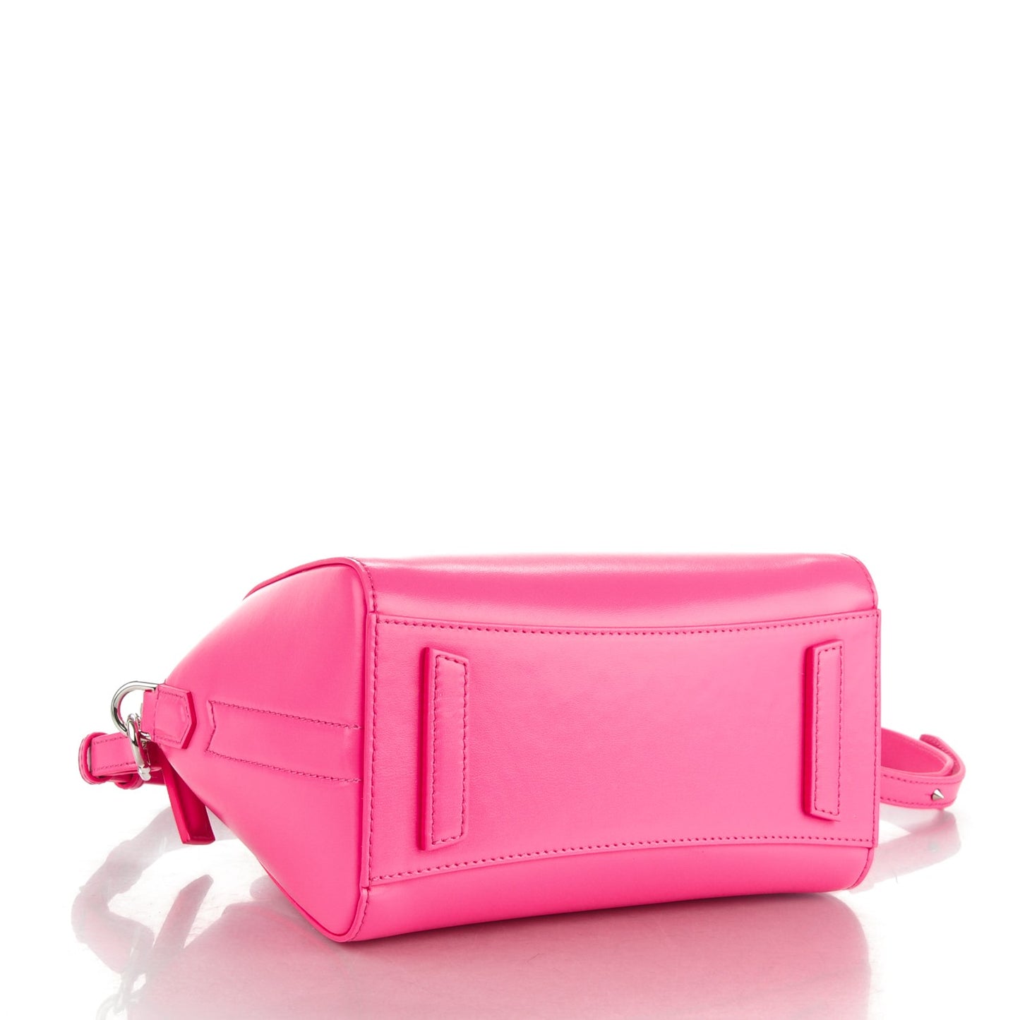 Shiny Lord Calfskin Mini Antigona Shocking Pink