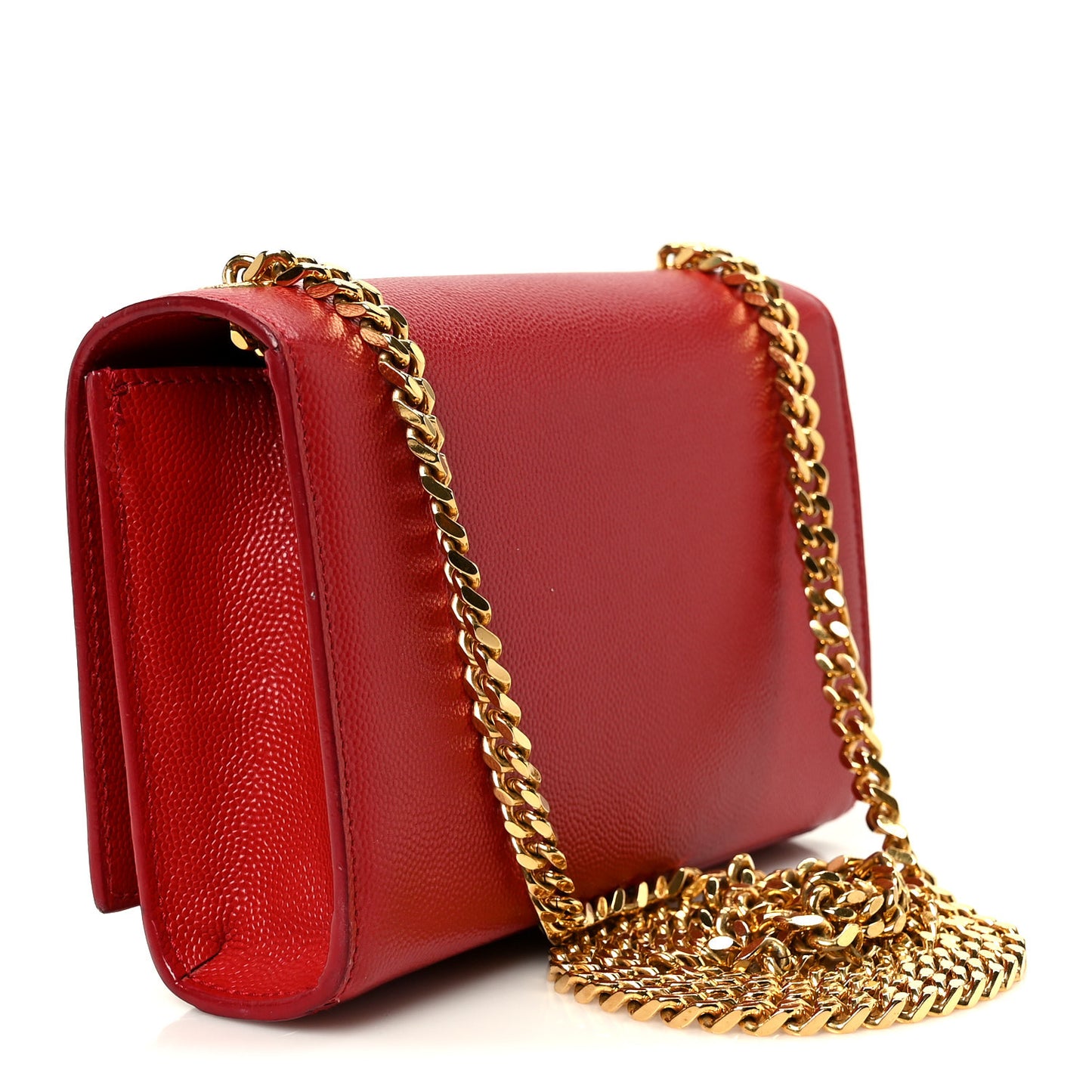Grain De Poudre Small Monogram Kate Satchel Red