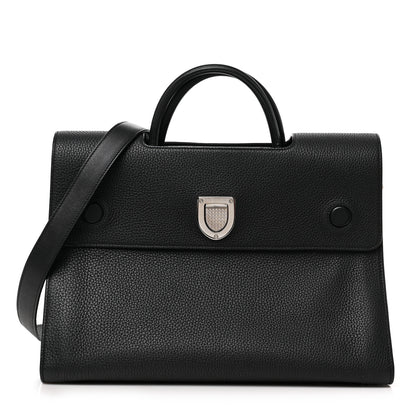 Christian Dior Grained Calfskin Large Diorever Flap Black 1 of 11
