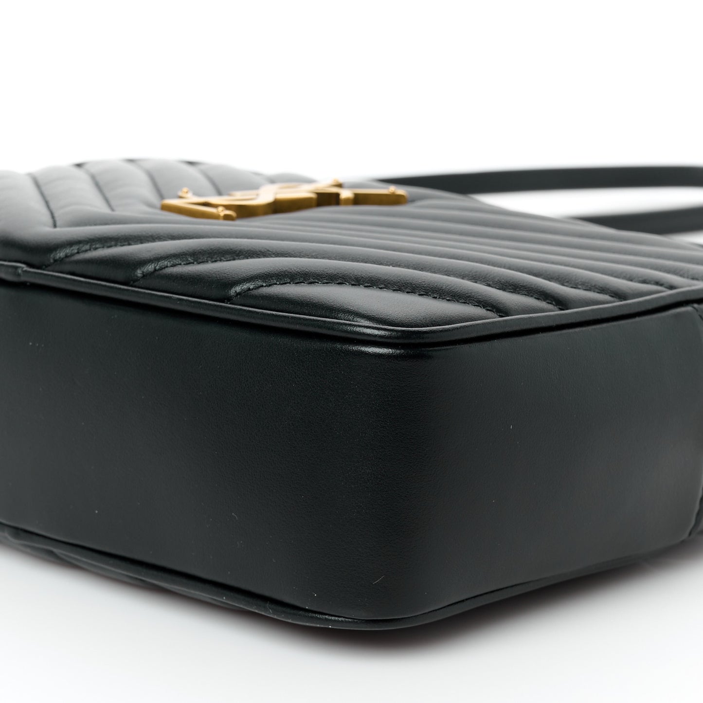 Calfskin Matelasse Monogram Lou Camera Bag Black