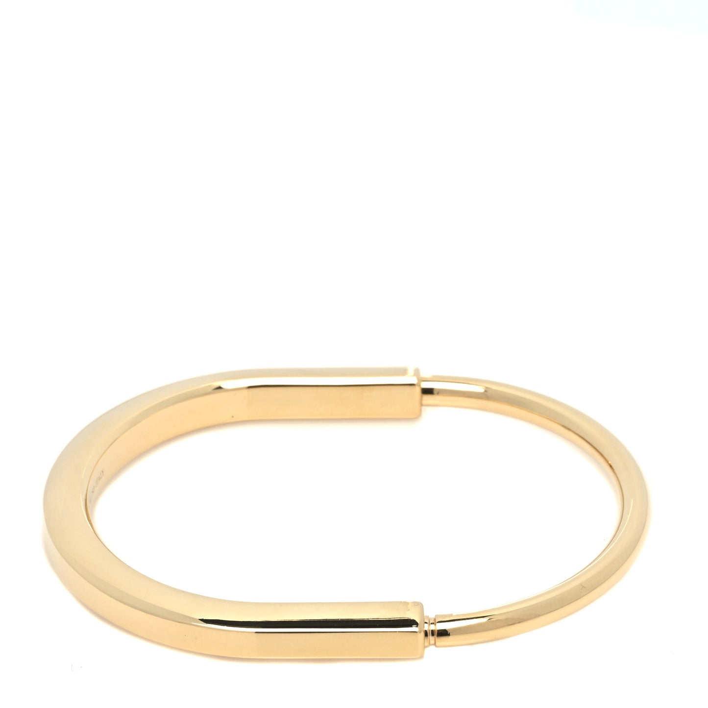 18K Yellow Gold Tiffany Lock Bangle Bracelet