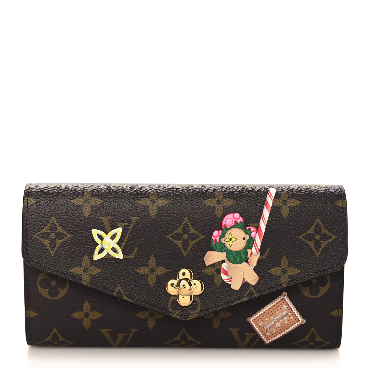 Monogram Candy Factory Sarah Wallet Candy Red