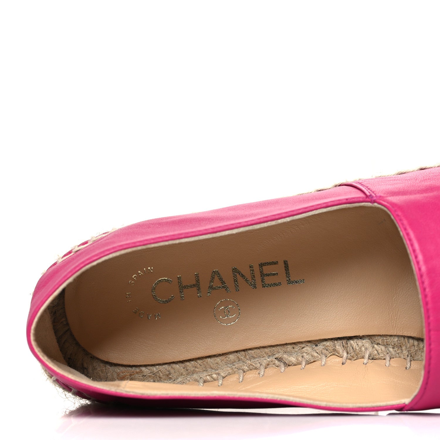 Chanel Lambskin CC Espadrilles 40 Fuchsia Black 7 of 9
