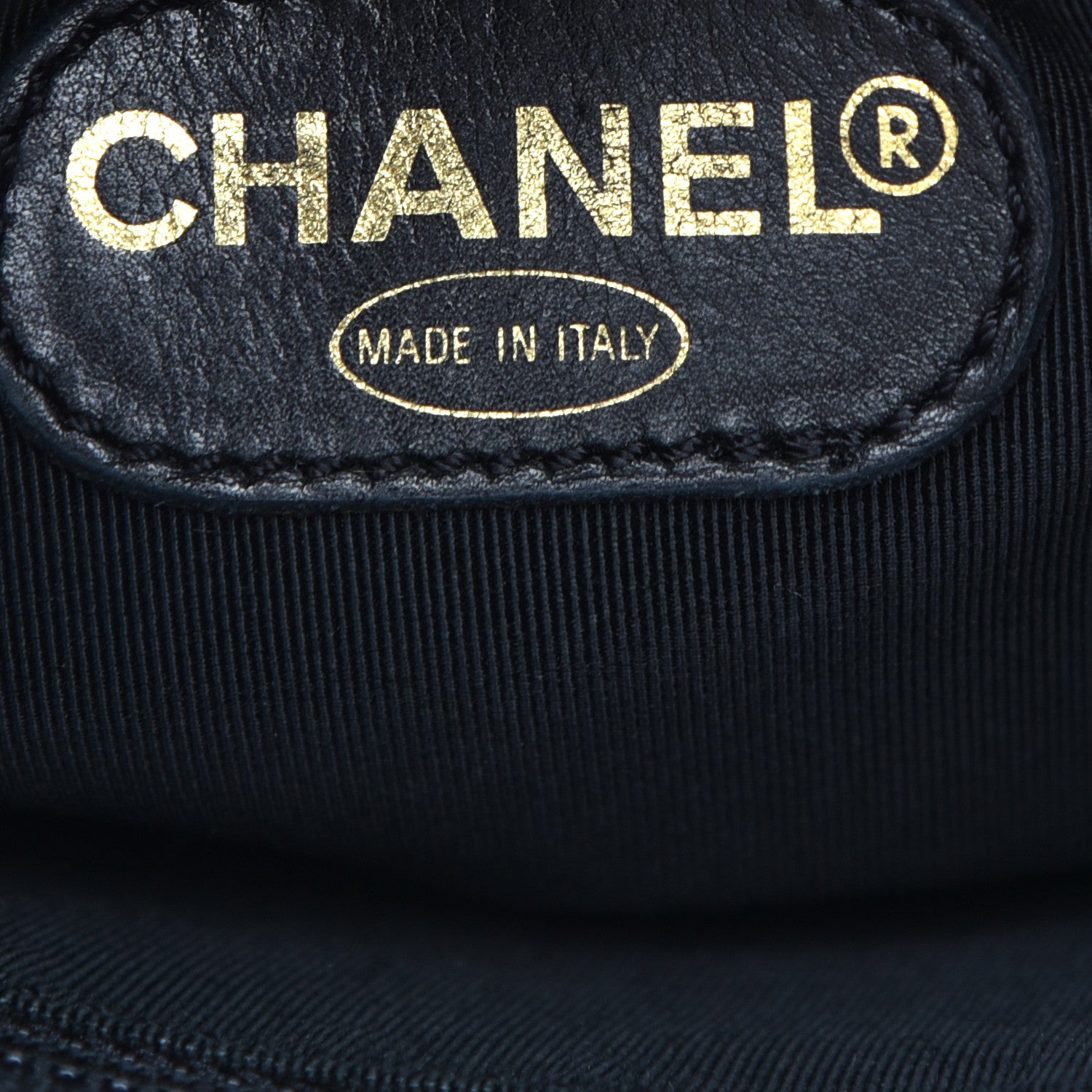 Chanel Patent Logo Shoulder Bag Black 6 of 9