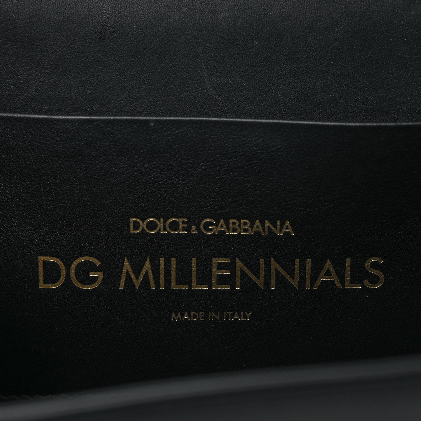 Nappa DG Millennials Shoulder Bag Black