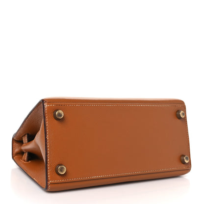 Hermes Courchevel Mini Kelly Sellier 20 Gold 4 of 17