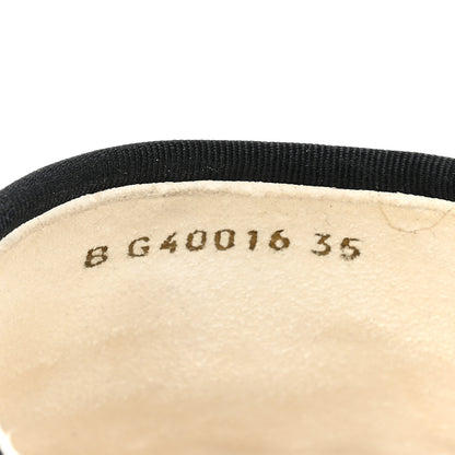 Chanel Crumpled Goatskin CC Espadrille Mules 35 White Black 8 of 10