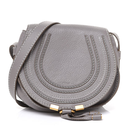 Chloe Calfskin Mini Marcie Round Crossbody Bag Cashmere Grey 1 of 12