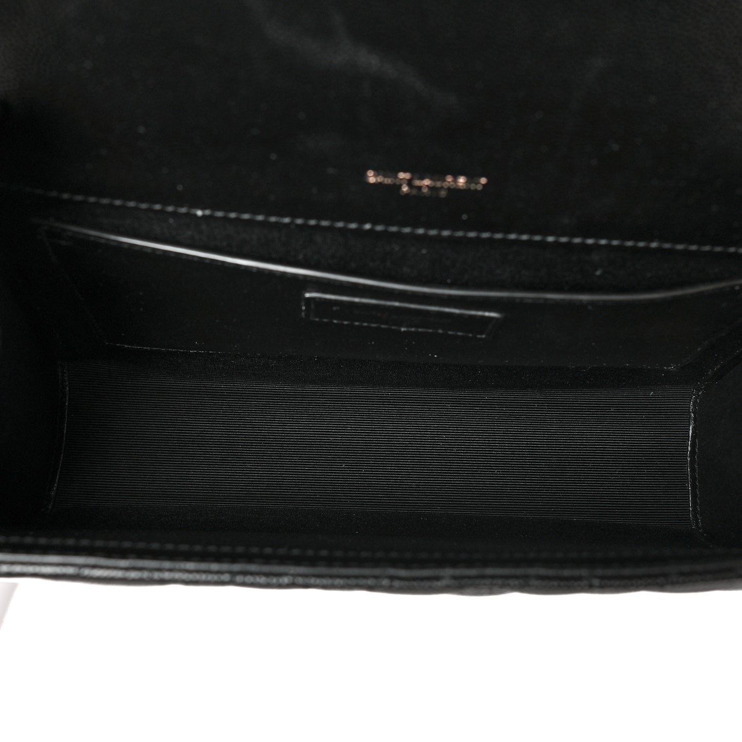 Grain De Poudre Textured Mixed Matelasse Triquilt Medium Monogram Satchel Black