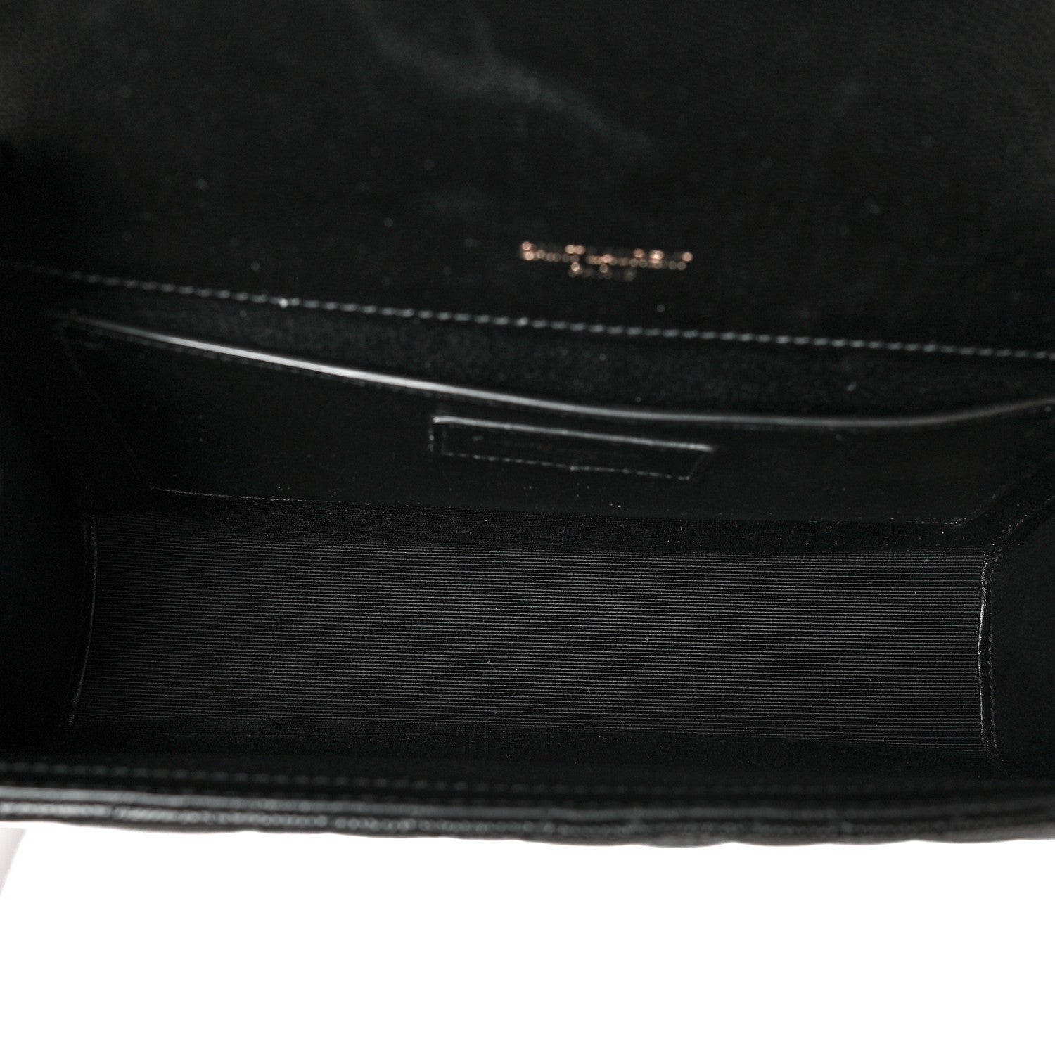 Saint Laurent Grain De Poudre Textured Mixed Matelasse Triquilt Medium Monogram Satchel Black 5 of 9
