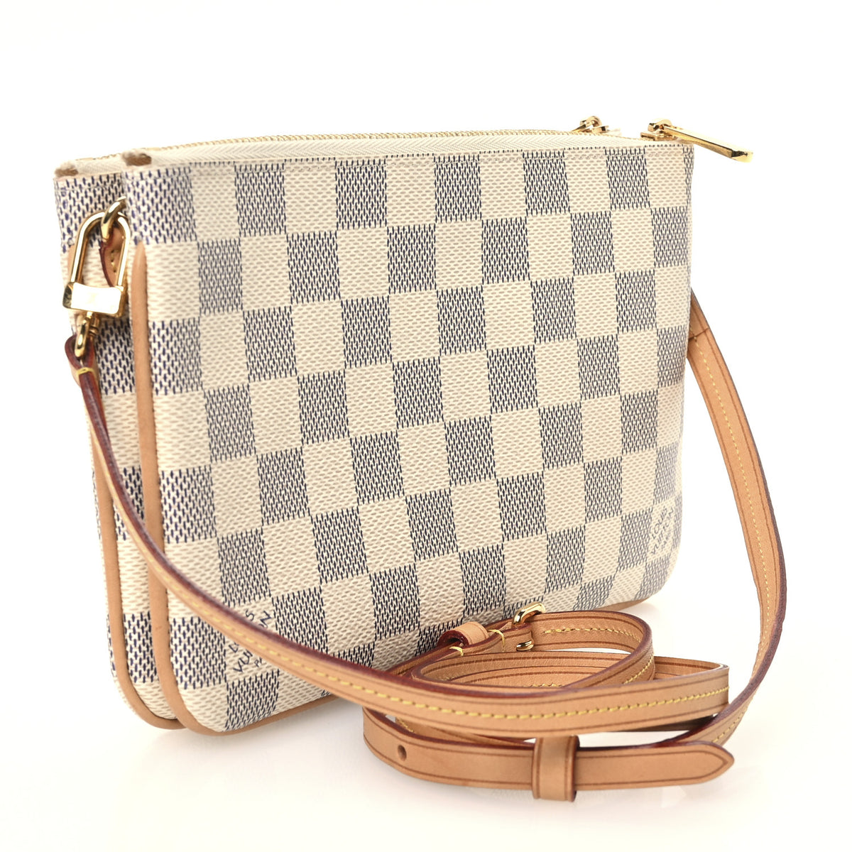 Damier Azur Double Zip Pochette