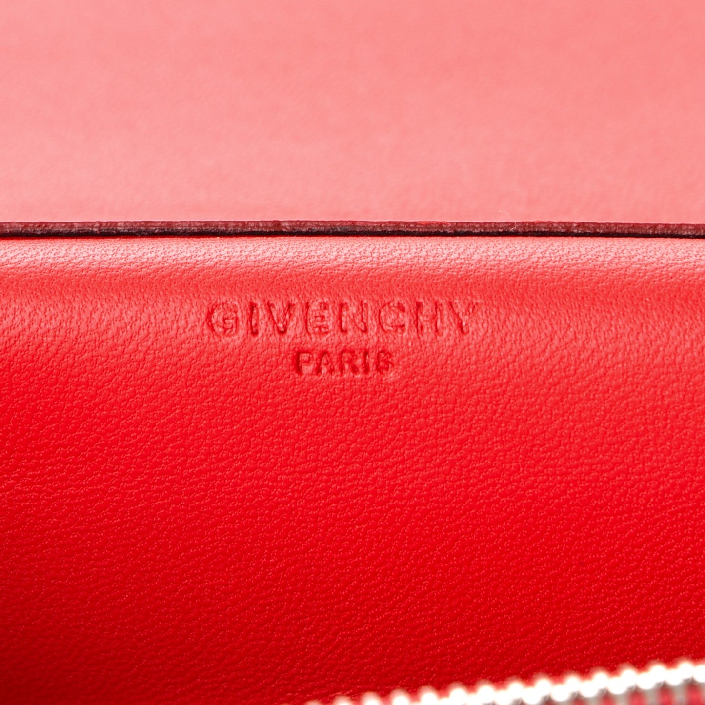 Sugar Goatskin Pandora Chain Wallet Red