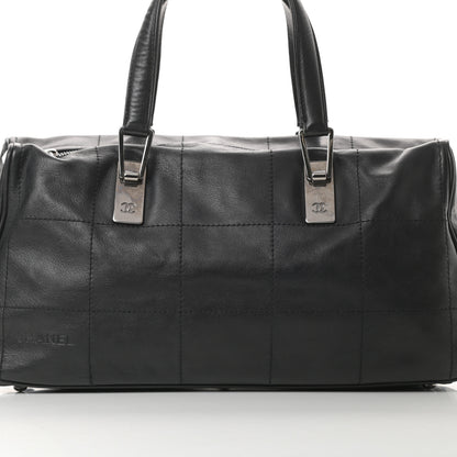 Chanel Lambskin Square Stitched Large Tote Black 8 of 13
