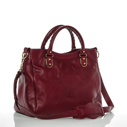 Balenciaga Chevre Gold Metallic Edge Hardware Velo Rouge Brique Rouge Grenade 3 of 7
