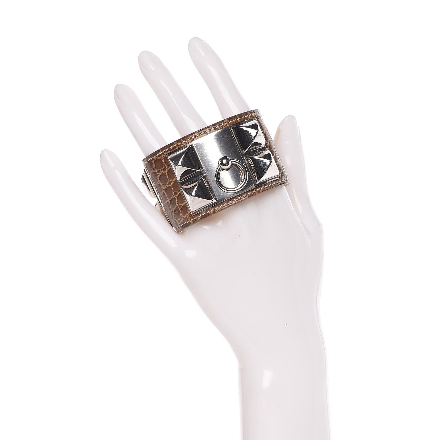 Hermes Matte Alligator Collier De Chien CDC Bracelet S Ficelle 2 of 6