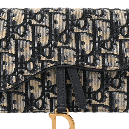Christian Dior Oblique Saddle Belt Bag Blue 8 of 17