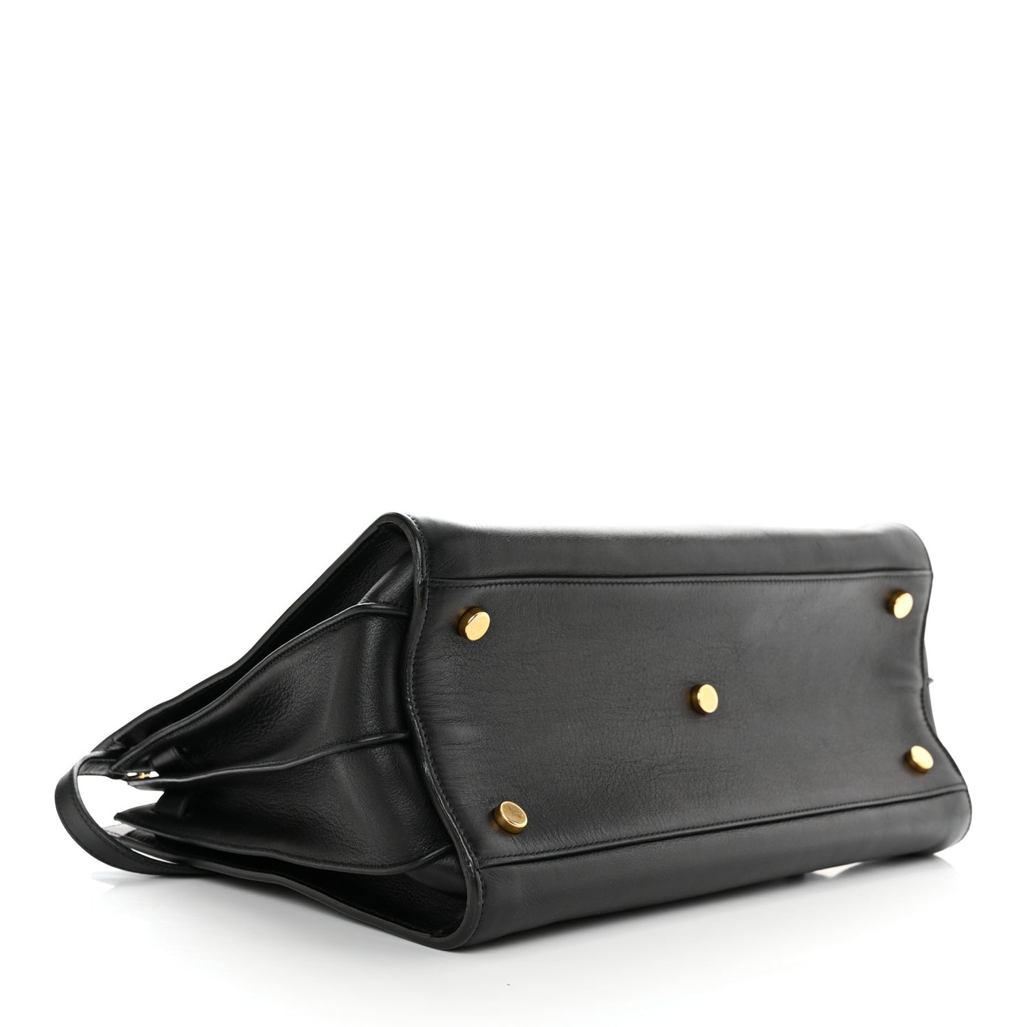Calfskin Small Sac De Jour Black