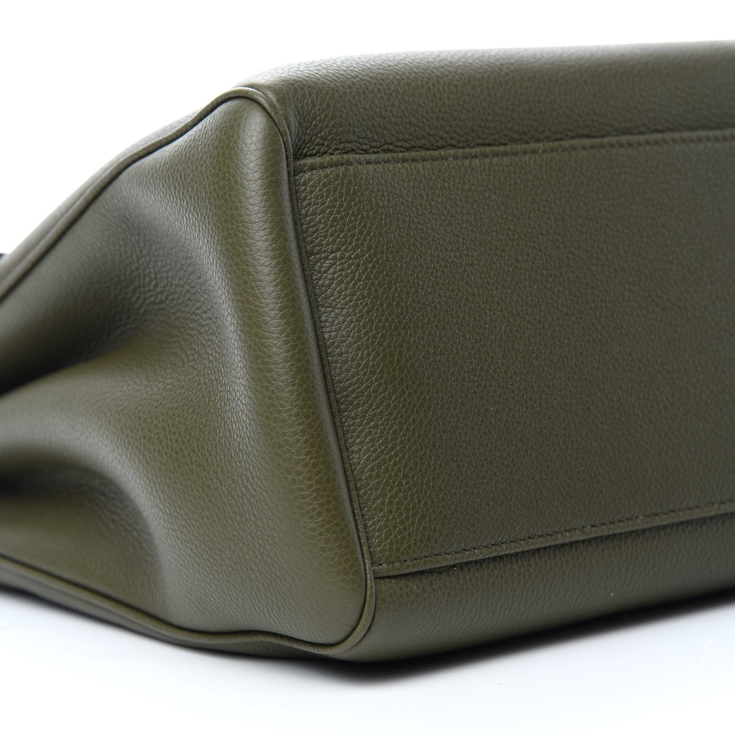 Celine Grained Calfskin Medium Soft 16 Bag Dark Olive 6 of 10