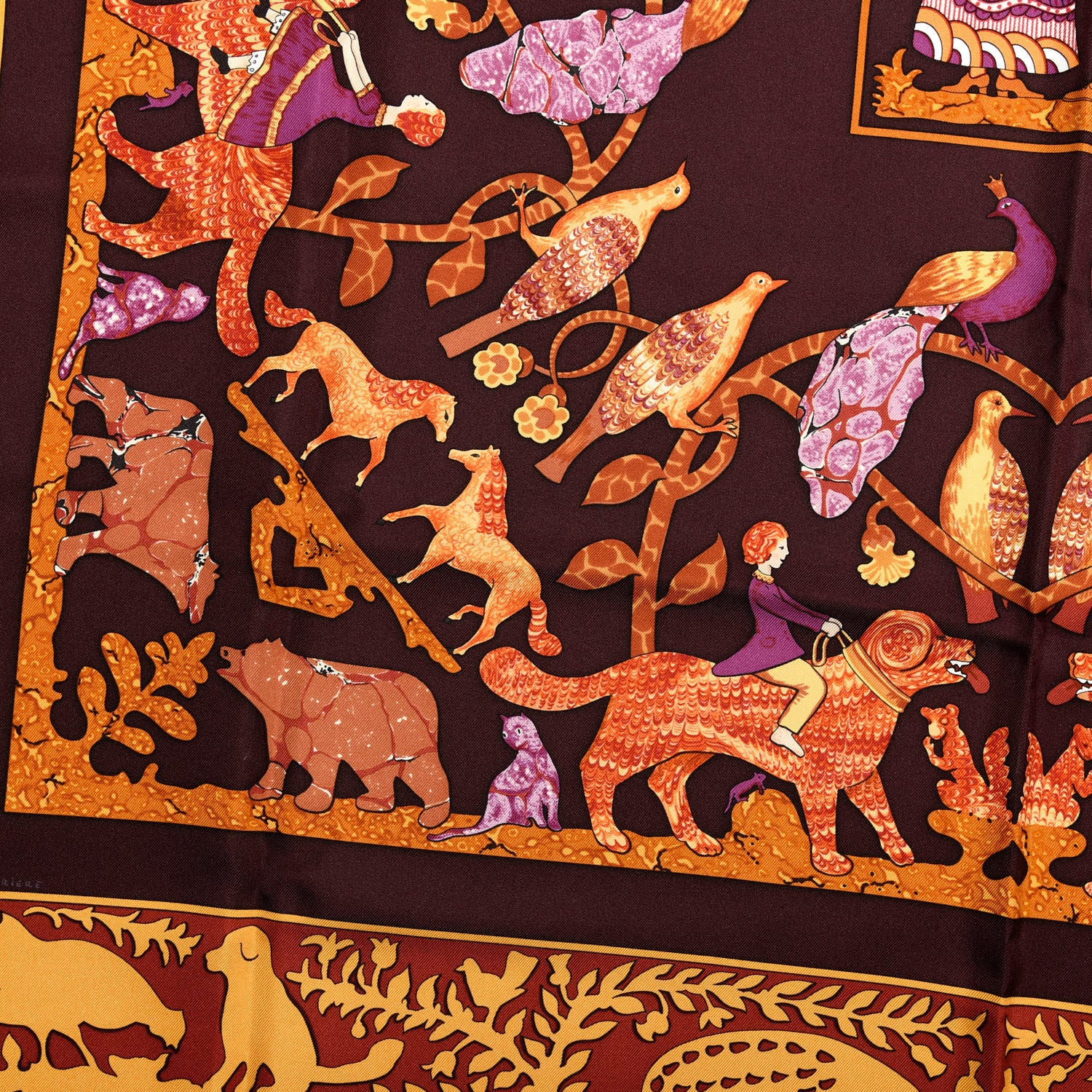 Hermes Silk Early America Scarf 90 2 of 4