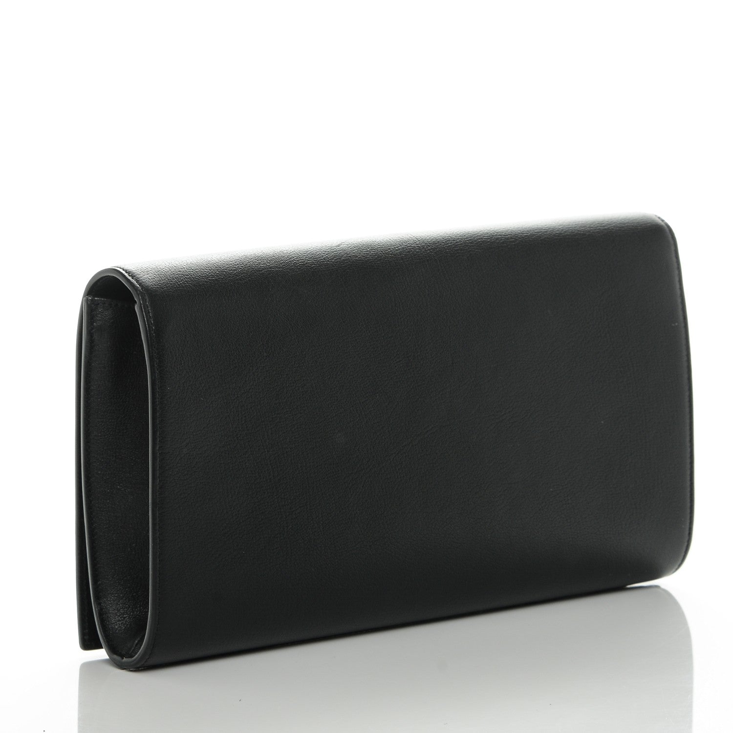 Saint Laurent Calfskin Monogram Large Belle De Jour Clutch Black 3 of 7