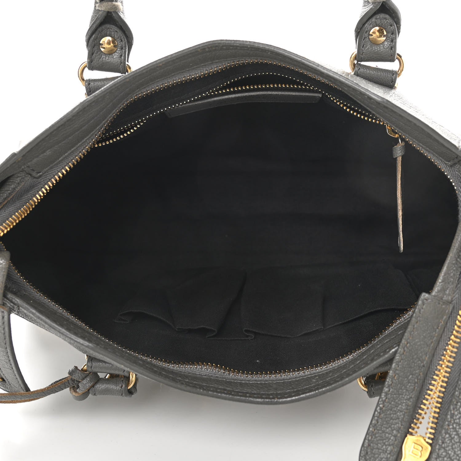 Balenciaga Chevre Gold Metallic Edge Hardware S City Gris Acier 5 of 13