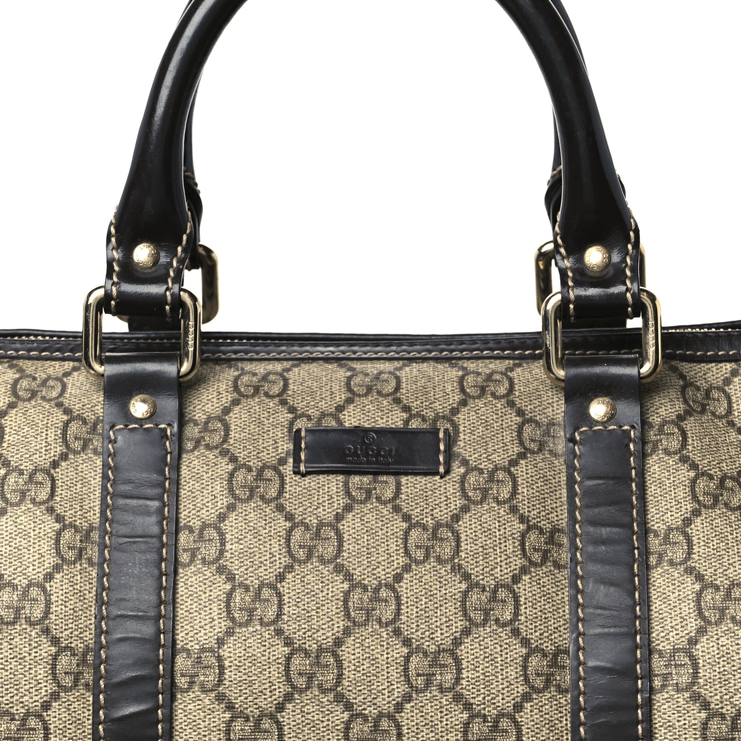 GG Plus Monogram Medium Joy Boston Dark Brown